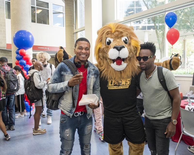 Roary with students at CCP Votes Event