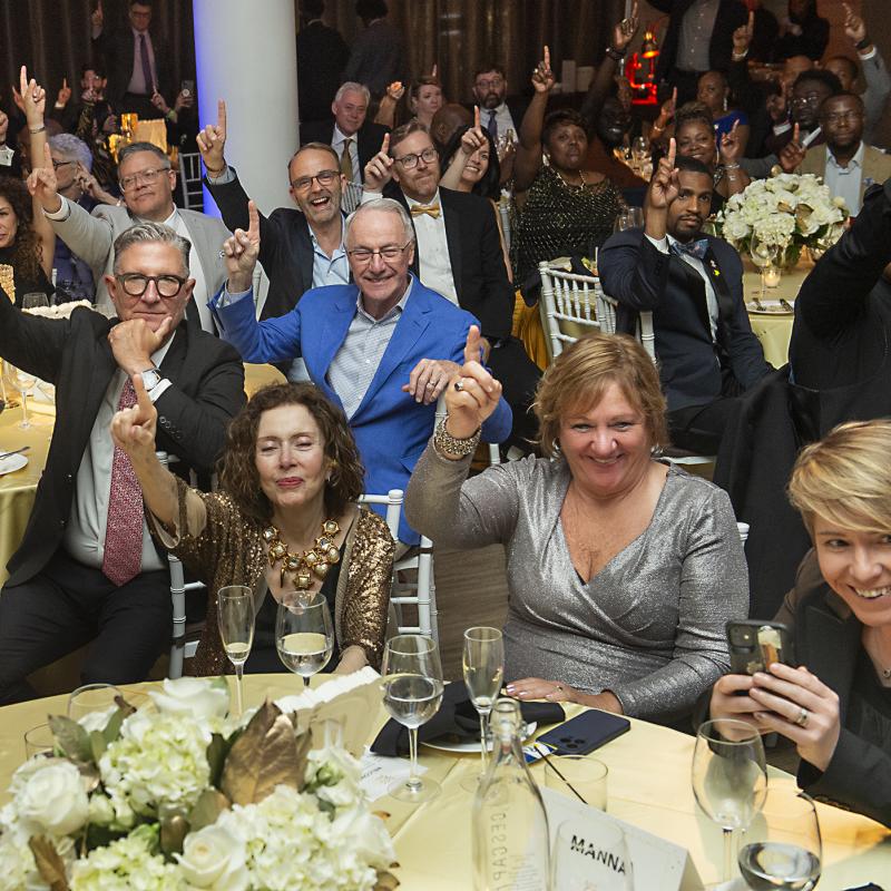 People at the Black and Gold Gala
