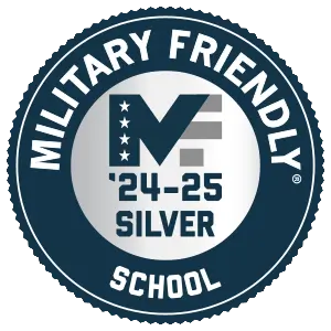 Military Friendly School Seal for years 2024 - 2025