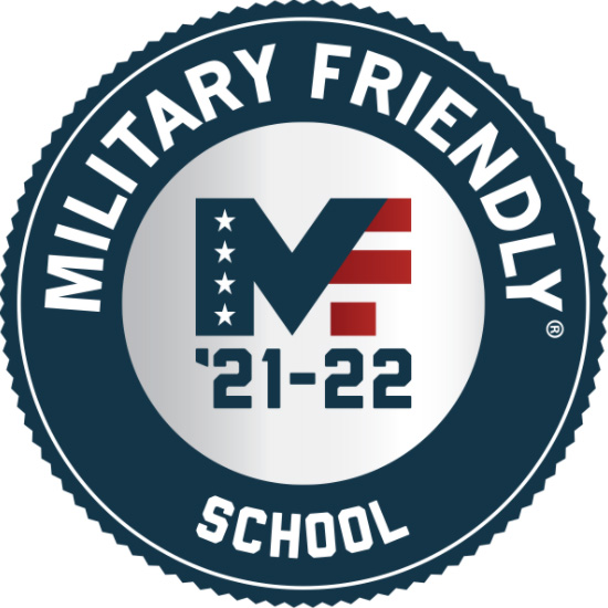 Logos for the Military Advance Education and Military Friendly School