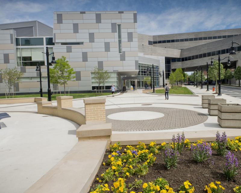 Main Campus view of Pavilion Building